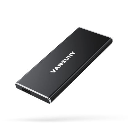 Picture of Vansuny 1TB Portable External SSD, USB 3.1 Gen2 540MB/s High-Speed Data Transfer, Metal USB C Mini Portable External Solid State Drive for PC, Laptop, Phones and More