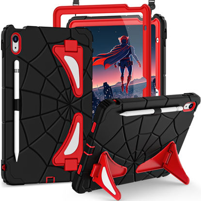 Picture of Auizotl Case for iPad 10th Generation Case 10.9 Inch,Kids Friendly for iPad Case 10th Generation with Screen Protector Shoulder Strap Pencil Holder,Heavy Duty Shockproof Cover for iPad 10.9 Case