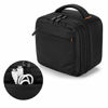 Picture of CURMIO Double Layers Projector Case, Mini Projector Carrying Bag Compatible for DR.J Professional and QKK Mini Projector, Black