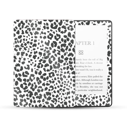 Picture of MightySkins Glossy Glitter Skin Compatible with Amazon Kindle Paperwhite 5 6.8-inch 11th Gen (2021) Full Wrap - Snow Leopard Print | High-Gloss Glitter Finish | Easy to Apply | Made in The USA