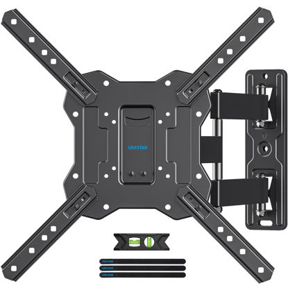 Picture of USX STAR UL Listed Full Motion TV Wall Mount for 26-60 Inch TV Mounts Up to 77 lbs, Max VESA 400x400mm, Wall Mount TV Bracket with Swivel, Tilting, Leveling Adjust & Extendable Arm