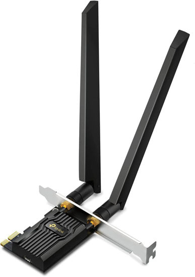 Picture of TP-Link WiFi 6E Intel AX210 AXE5400 PCIe WiFi Card for Desktop PC - (Archer TXE72E), Bluetooth 5.3, WPA3, 802.11axe Tri Band Wireless Adapter with MU-MIMO, OFDMA, Ultra-Low Latency, for Windows 10,11