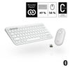 Picture of Logitech Pebble 2 Combo, Wireless Keyboard and Mouse, Quiet and Portable, Customizable, Logi Bolt, Bluetooth, Easy-Switch for Windows, macOS, iPadOS, Chrome - Tonal White