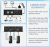 Picture of Dual Monitor Kvm Switch 2 Monitors 2 Computers HDMI 4k@60HZ,USB3.0. kvm switches 1 Monitors 2 Monitor 2 Computers,USB switcher 2 Computers Keyboard Mouse Switch,Button Desktop Controller Switch.