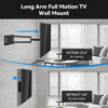 Picture of FORGING MOUNT Long Arm TV Wall Mount for Most 26-60 Inch Flat Curved TVs, 25.6inch Full Motion Extension Articulating Arms, Swivel, Tilt TV Bracket Corner TV Mount Fits Max VESA 400x400mm up to 77lbs