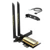 Picture of WAVLINK WiFi 6E PCIe AX5400M WiFi Card, 2024 Network Card Tri-Band AX210 Wireless Adapter with Bluetooth 5.3, MU-MIMO, WPA3, OFDMA, Low-Profile Bracket, Heat Sink