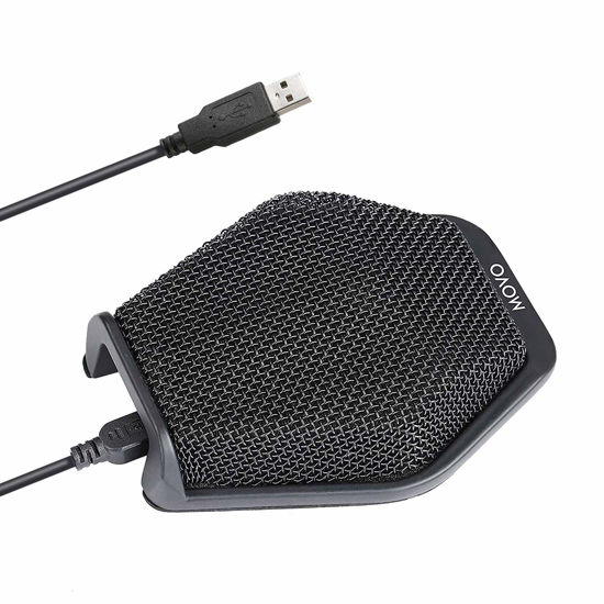 Picture of Movo MC1000 Conference USB Microphone for Computer Desktop and Laptop with 180° / 20' Long Pick up Range Compatible with Windows and Mac for Dictation, Recording, YouTube, Conference Call, Skype