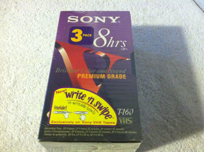 Picture of Sony T-160vf Premium Grade Vhs 3-pack. 8 Hours (Ep)