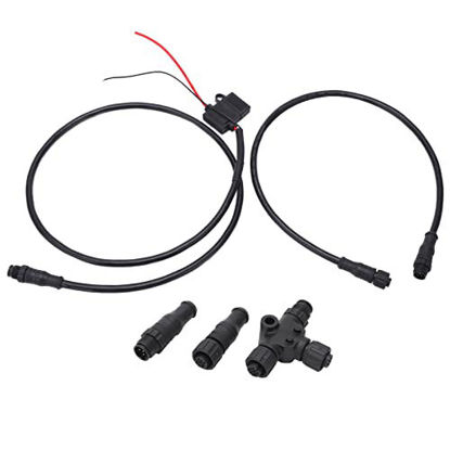 Picture of for NMEA2000 Starter Kit， Marine for NMEA 2000 Starter Kit，Marine for NMEA 2000 Starter Kit 1m Power Cable with Male Female Terminator T Connector for Lowrance Networks