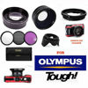 Picture of Wide Angle Lens +Macro + TELEPHOTO Zoom Lens + Filter KIT for Olympus Tough TG-5,TG-6 TG6 TG-5 TG5 TG-4 TG4 TG-3 TG3 TG-2 TG2 TG-1 TG1 Tough+Adapter Included