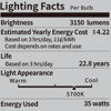 Picture of Neewer E26 35W LED Light Bulbs, 2 Packs, 3150 Lumens/5700K/CRI 93+/15000h Lifespan, Bright Video Photography Lighting, Silent/No Flicker/Non Dimmable 350W Incandescent Equivalent, UL Certified