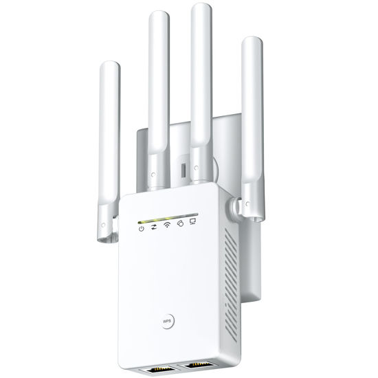 Picture of 2024 WiFi Extender Signal Booster, up to 10349sq. ft, Internet Booster for Home,Longest Range Wireless Internet Repeater and Signal Amplifier Ethernet Port, Newest 6X Faster Access Point,1-Tap Setup