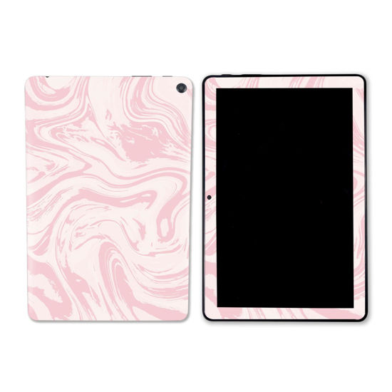 Picture of MightySkins Skin Compatible with Amazon Kindle Fire HD 10 (2023) - Silky Pink | Protective, Durable, and Unique Vinyl Decal wrap Cover | Easy to Apply, Remove, and Change Styles | Made in The USA