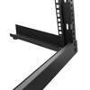 Picture of 2-Post Open Frame Desk Rack, 8U, Cage Nuts, Black, 6.46 lbs, Cold Rolled Steel, Standard