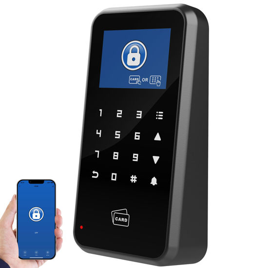 Picture of UHPPOTE 2.4-inch Display Door Access Control Touch Keypad 125khz Compatible with WiFi Tuya