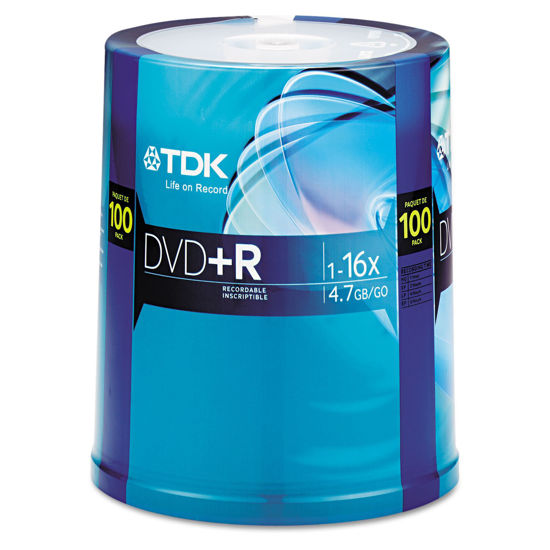 Picture of TDK 16X DVD+R 100PK Spindle