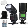 Picture of Fully Automatic Speedlite Flash for Canon EOS Rebel T5, T6, T7, T100, 2000D, 4000D, 3000D DSLR Cameras, E-TTL up to 90ft, Built in Diffuser, Bounce Head, Swival, Slave Unit