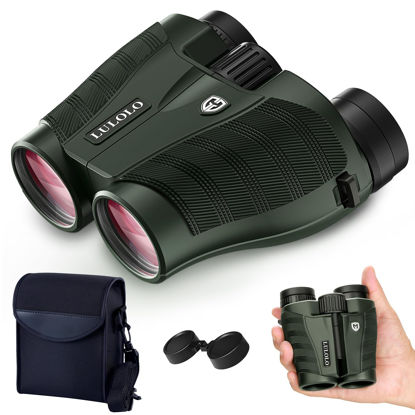 Picture of 12x30 Compact HD Binoculars for Adults High Powered - Large View Binoculars with Clear Low Light Vision - Super Bright Lightweight & Waterproof Binoculars for Bird Watching Travel Hunting Cruise