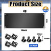 Picture of Leinuosen 4 Pcs 4U Blank Panel Black Metal Rack Panel Rack Mount Filler Panel for 19 Inch Server Rack Enclosure or Network Cabinet