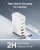 Picture of USB C Charger, Baseus 100W 4-Port GaN II Wall Charger, Fast USB C Tablets Charger Block for iPhone 15/14/13/12/11/, Galaxy, MacBook Pro/Air, iPad, Laptops, AirPods, Apple Watch, White