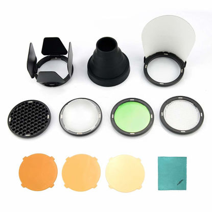 Picture of Godox AK-R1 Accessories Kit for Godox V1 Ring Flash Head Godox AD100PRO/AD200 / AD200Pro / H200R Round Head Flash Accessories with Magnetic Port Easy to Use