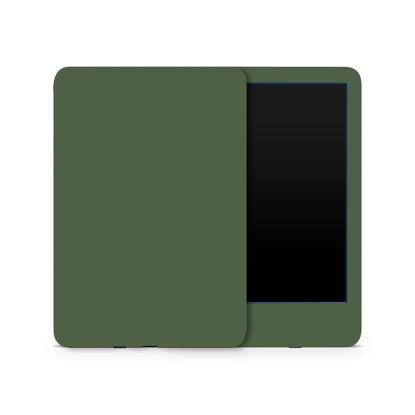 Picture of MightySkins Skin Compatible with Amazon Kindle 6-inch 11th Gen (2022) Full Wrap - Solid Olive | Protective, Durable, and Unique Vinyl Decal wrap Cover | Easy to Apply | Made in The USA