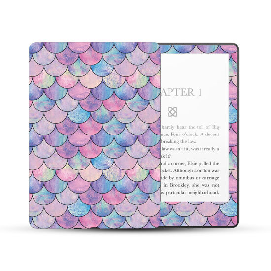 Picture of MightySkins Skin Compatible with Amazon Kindle Paperwhite 5 6.8-inch 11th Gen (2021) Full Wrap - Mermaid Scales | Protective, and Unique Vinyl Decal wrap Cover | Easy to Apply | Made in The USA