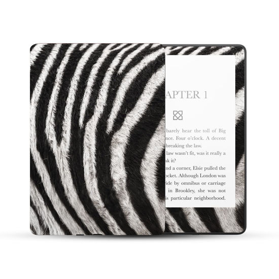 Picture of MightySkins Skin Compatible with Amazon Kindle Paperwhite 5 6.8-inch 11th Gen (2021) Full Wrap - Zebra Closeup | Protective, and Unique Vinyl Decal wrap Cover | Easy to Apply | Made in The USA