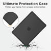 Picture of MOSISO Compatible with MacBook Air 13 inch Case 2024 2023 2022 M3 A3113 M2 A2681,Heavy Duty Shockproof Hard Case with Fold Kickstand&Keyboard Skin&Screen Film&Type C for MacBook Air 13.6, Black