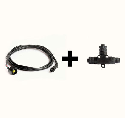 Picture of JustMarineCables Yamaha Engine Interface Cable for NMEA 2000 Yacht Network, T-Connector Included (1; 2; 4,5; 6m) (1m)