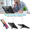 Picture of ZtotopCases for iPad 9th/ 8th/ 7th Generation 10.2 inch, Shockproof Full Body Protective Cover with 360° Rotating Hand Strap &Stand, Pencil Holder, Drop Protection, Heavy Duty & Durable, Black