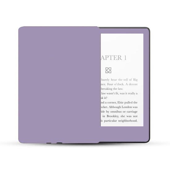 Picture of MightySkins Skin Compatible with Amazon Kindle Paperwhite 5 6.8-inch 11th Gen (2021) Full Wrap - Solid Lavender | Protective, and Unique Vinyl Decal wrap Cover | Easy to Apply | Made in The USA