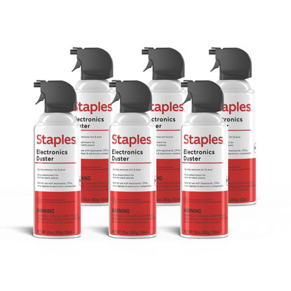 Picture of Staples Electronics Air Duster, 10 oz., 6/Pack (SPL10ENFR-6)