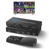 Picture of 4K HDMI Multiviewer Switch 4x1, NEWCARE 4 in 1 Out Seamless HDMI Quad Multi-Viewer Switch with IR Remote,Split Screen TV Supports 5 Viewing Modes, 4k@30hz, 1080P,Downscaler, 36bit, 10.2Gbps