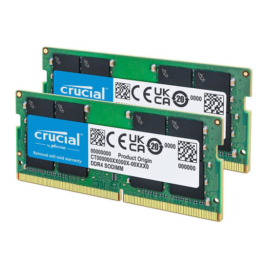 Picture of Crucial RAM 32GB Kit (2x16GB) DDR4 3200MHz CL22 (or 2933MHz or 2666MHz) Laptop Memory CT2K16G4SFRA32A