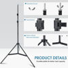 Picture of LDGHO Photo Video Studio 10x7Ft (WxH) Adjustable Background Stand Backdrop Support System Kit with Carry Bag