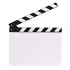 Picture of Andoer 30 * 24cm/ 12 * 9in Acrylic Film Clapboard Movie Directors Clapper Board Slate Cut Action Scene Blank Clap Board Dry Erase with White & Black Sticks