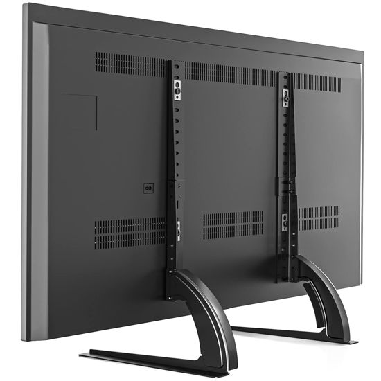 Picture of 5Rcom TV Stand Mount, Universal TV Stand Tabletop for 22 to 65 inch Plasma LCD LED Flat Screen TVs, TV Legs, Holds up to 88lbs, Max VESA 800 x 500mm, Height Adjustable TV Base,