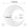 Picture of IGMaryBox Baby Moon Star Pillow Newborn Posing Pillow Newborn Photography Prop Newborn Photography Posing Pillows Newborn Photography Props Set (White)