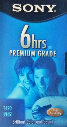 Picture of Sony Premium Grade VHS Tapes T-120, 6 Pack