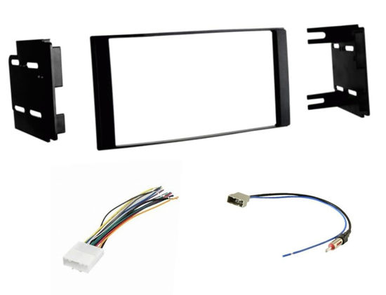 Picture of Generic Double Din Car Stereo Install Dash Kit, Wire Harness, and AM/FM Radio Reception Antenna Adapter -Made for Nissan: 2015-2019 Versa and 2014 2015 2016 2017 2018 2019 Versa Note