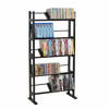 Picture of Atlantic Element Media Storage Rack - Holds Up to 230 CDs or 150 DVDs, Contemporary Wood & Metal Design with Wide Feet for Greater Stability, PN35535601 In Espresso