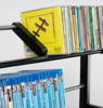 Picture of Atlantic Element Media Storage Rack - Holds Up to 230 CDs or 150 DVDs, Contemporary Wood & Metal Design with Wide Feet for Greater Stability, PN35535601 In Espresso