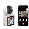 Picture of LASTCOW Video Calling Camera with 2.8 inch HD Screen Voice Assistant, 1080P Indoor Home Security Camera, Indoor Home Nanny Camera,Baby/Elder/Nanny/Dog/Pet Camera with Phone App