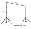 Picture of HYJ-INC Photo Video Studio Photography Backdrop Stand, 8 x 8 ft Adjustable Photo Background Holder, Back Drop Banner Stand Support System Kit with Carry Bag