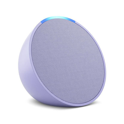 Picture of Amazon Echo Pop | Alexa fits in anywhere: bedroom, living room, bathroom, office, and small spaces | Lavender Bloom