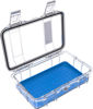 Picture of Pelican M50 Micro Case - Waterproof Case (Dry Box, Field Box) for iPhone, GoPro, Camera, Camping, Fishing, Hiking, Kayak, Beach and more (Blue/Clear)