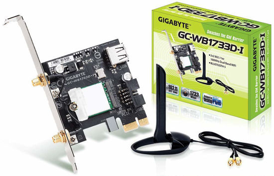 Picture of GIGABYTE GC-WB1733D-I (Bluetooth 5/Wireless AC 9260/160MHz Dual Band WiFi/Expansion Card)