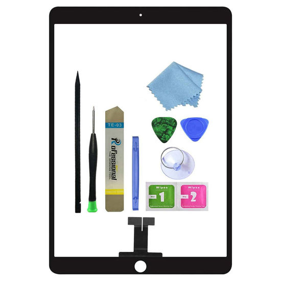 Picture of Zentop for Black iPad Air 3 3rd Generation 2019 10.5 inch Touch Screen Digitizer Glass Replacement (Not LCD) Modle A2152 A2123 A2153 A2154 with Toolkit.