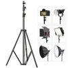 Picture of ITOTIN Heavy Duty Light Stand 9.5 Feet/2.8 Meters Adjustable Spring Cushioned Metal Photography Tripod Stand for Photo Studio Speedlight, Ring Light, Photographic Equipments Thickening Flash Stand